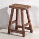 Tabouret ancien à patine rose (c.1900) #8