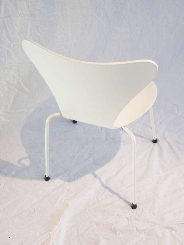 Chaise type 3107 Arne Jacobsen blanc/blanc