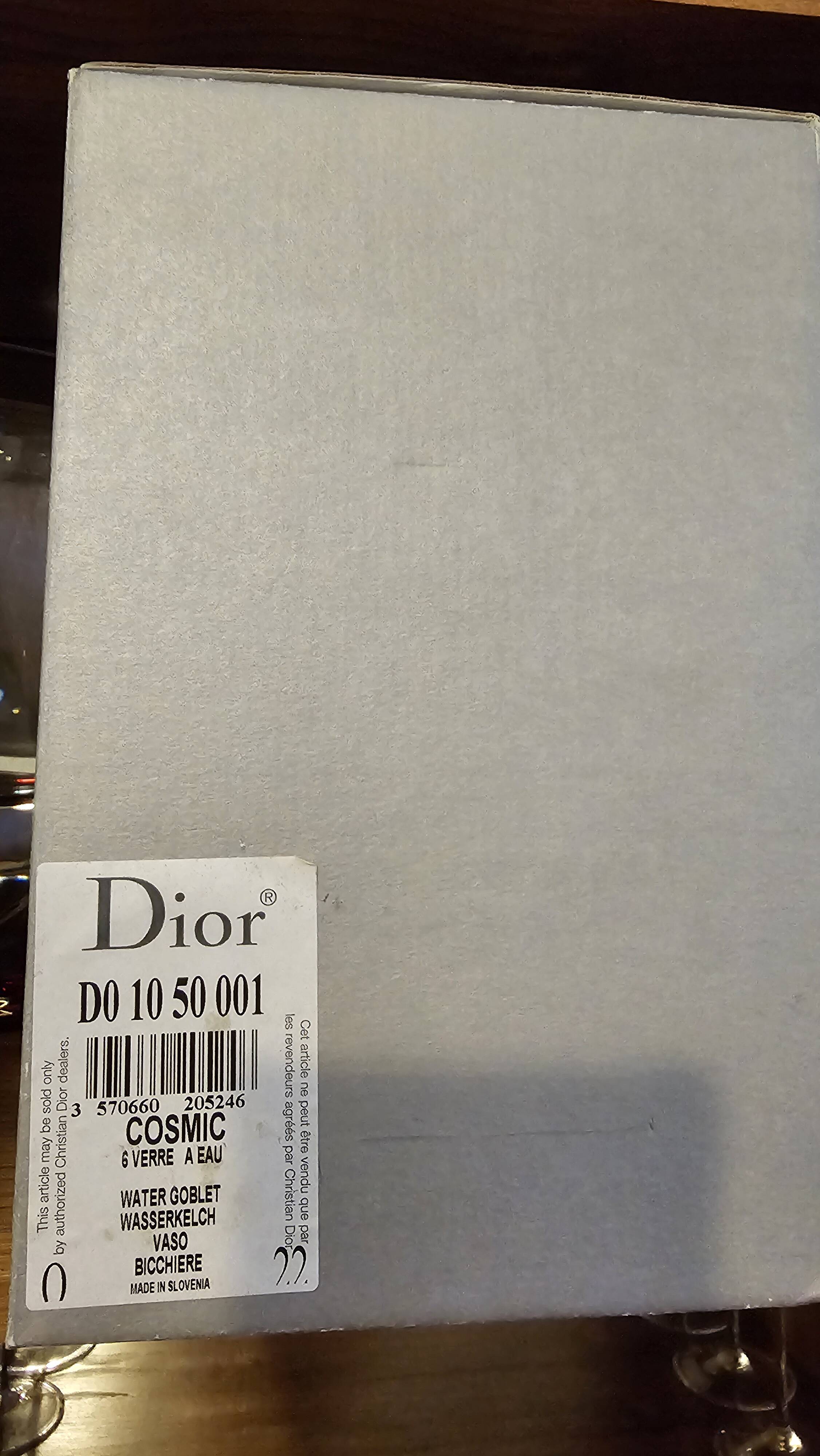 Water glasses Christian Dior