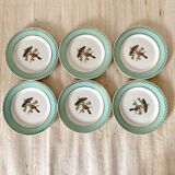 Vintage bird dessert plates
