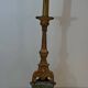 Large Gilded Carved Wooden Candelabrum on Patinated Base, French Work, v