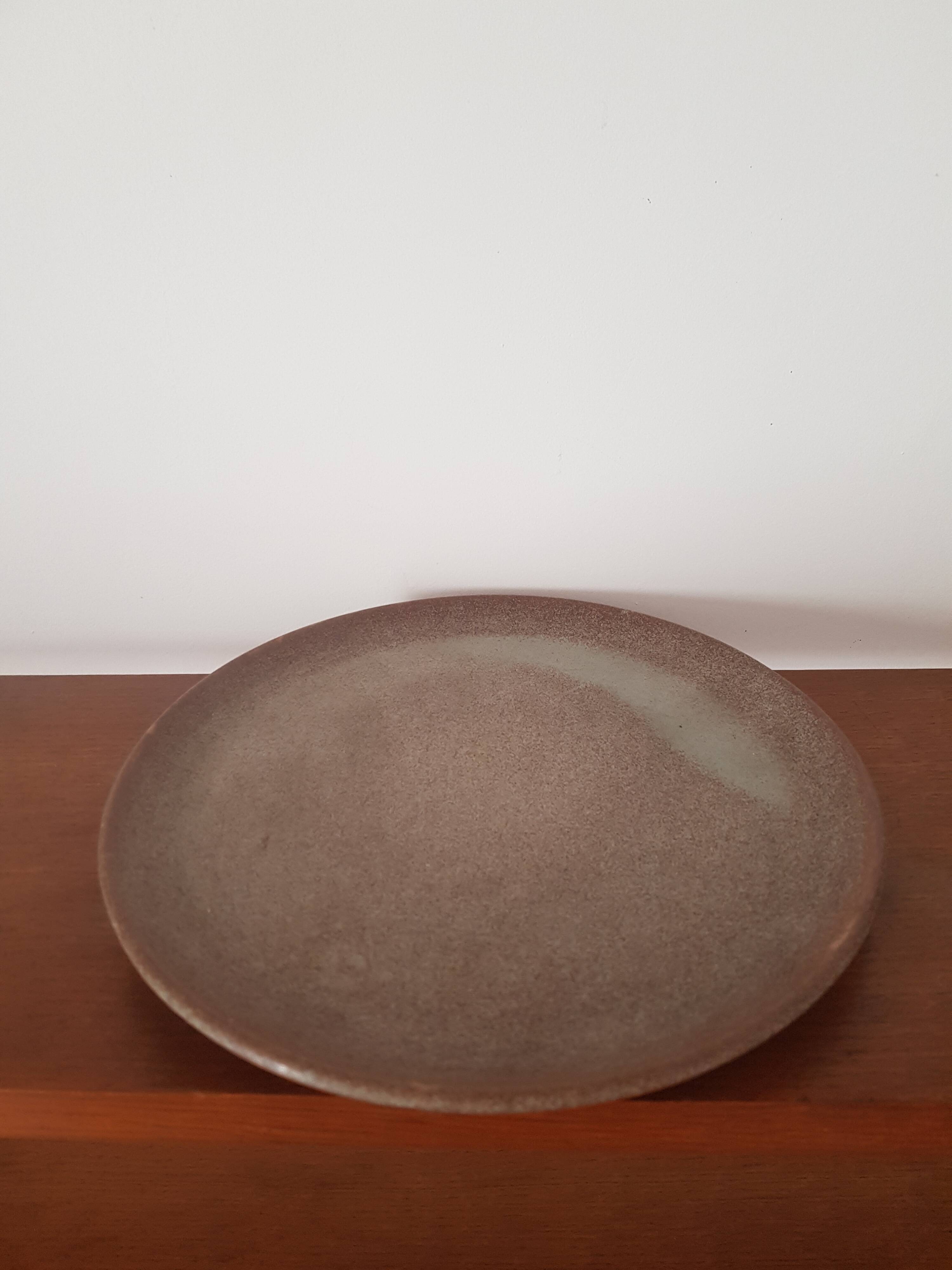 Vintage stoneware plate