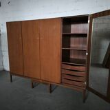 Scandinavian dressing wardrobe in rosewood