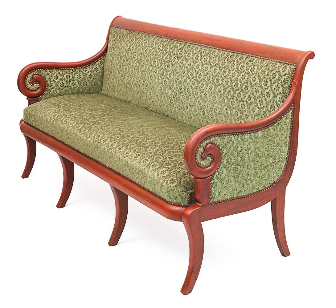Velvet bench seat