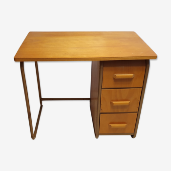 Bureau enfant en bois et métal  1950