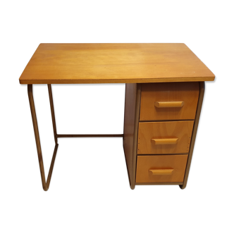 Children's desk in wood and metal 1950