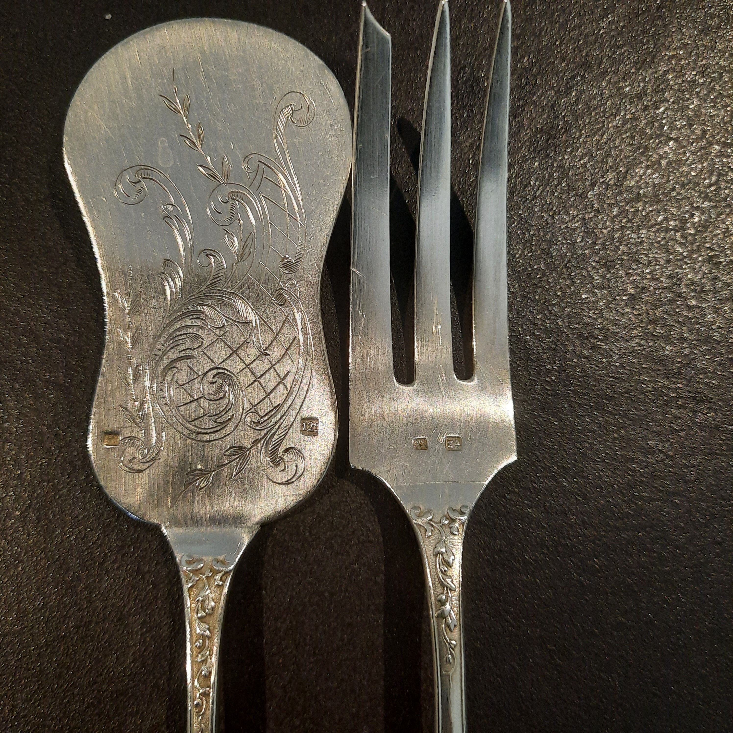 Solid silver collector's cutlery