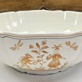 6 assiettes creuses Longchamp décor Moustier Olérys