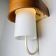 Nx40 Wall Lamp In Wood And Opal Glass By Louis Kalff For Philips, The Netherlands, 1950S