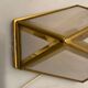 Brass Glass Sconces Set of 2 1970’s