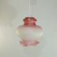 Suspension corolle verre moulé vintage