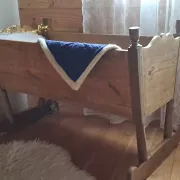 Antique pine cradle