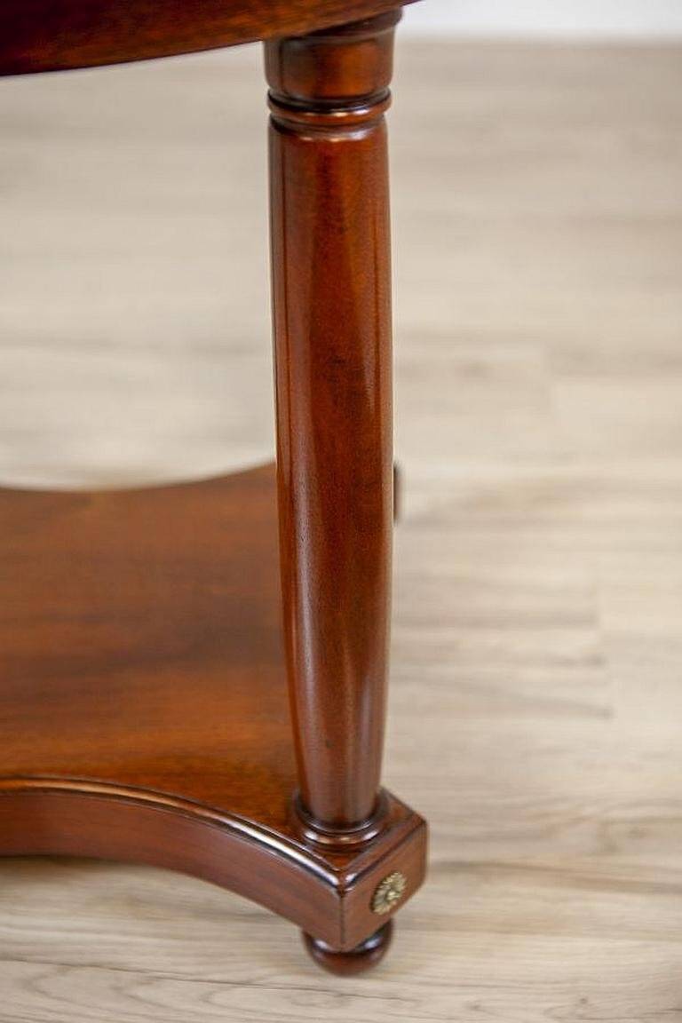 Late 19th Century Biedermeier Mahogany Oval Side Table, 1890s