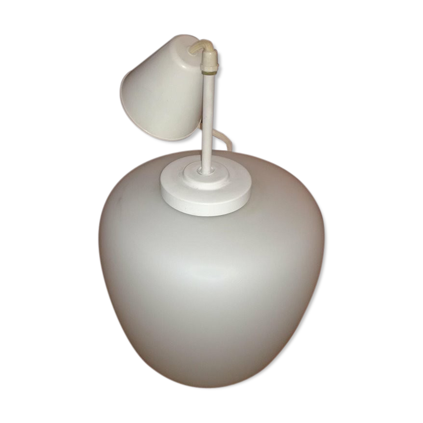 White opaline hanging lamp