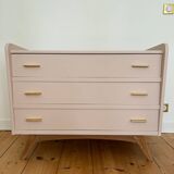 Vintage beige/rosé chest of drawers (farrow & ball)