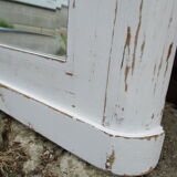 Old mirror white patinated fireplace top