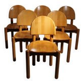 Six Chairs in Alder Wood by Rainer Daumiller | Denmark 1980s