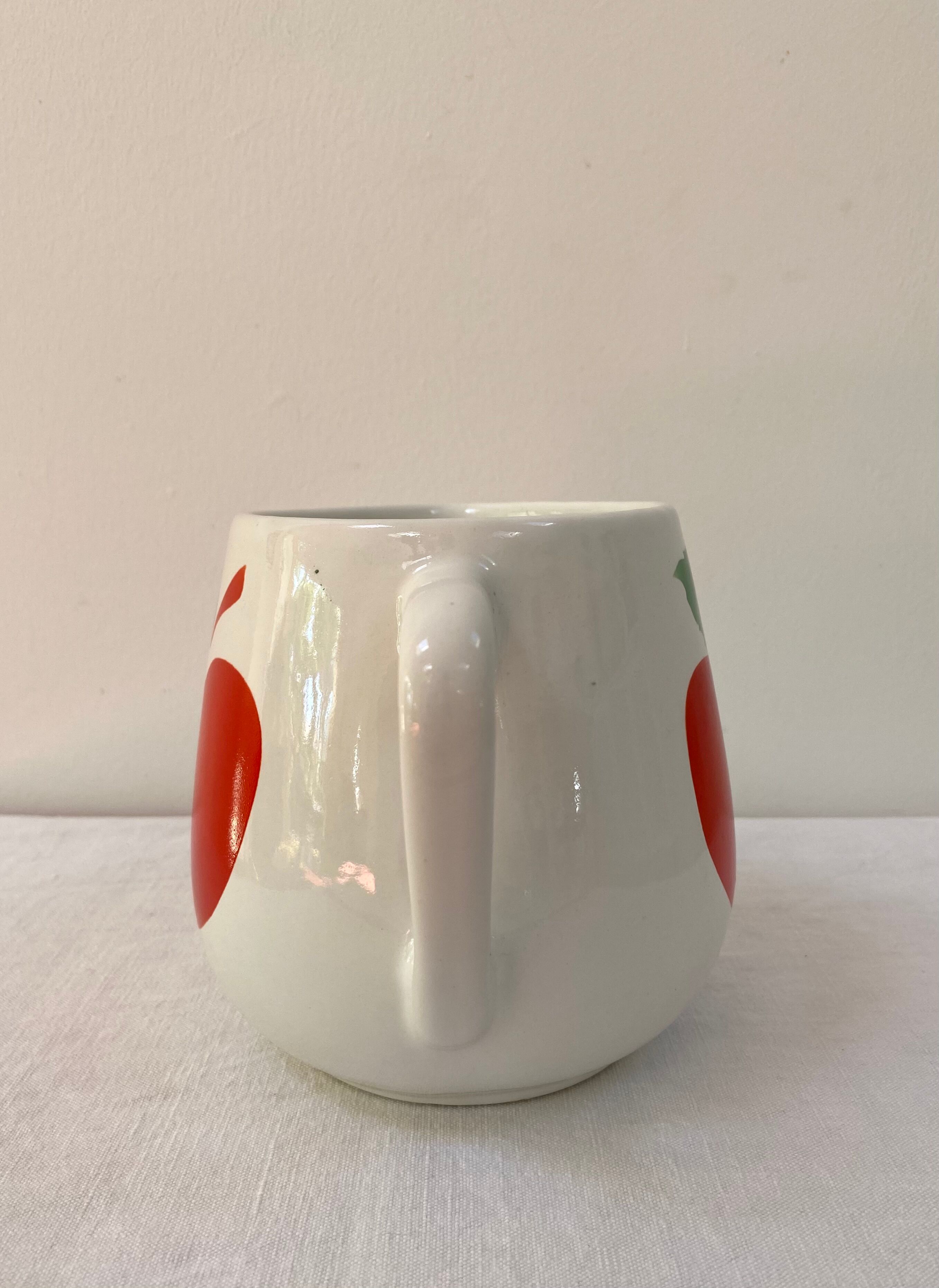 Vintage porcelain apple pitcher 1L