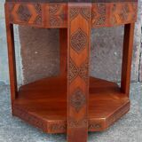 Coffee table (tea table) and stools x 4, 1960s.