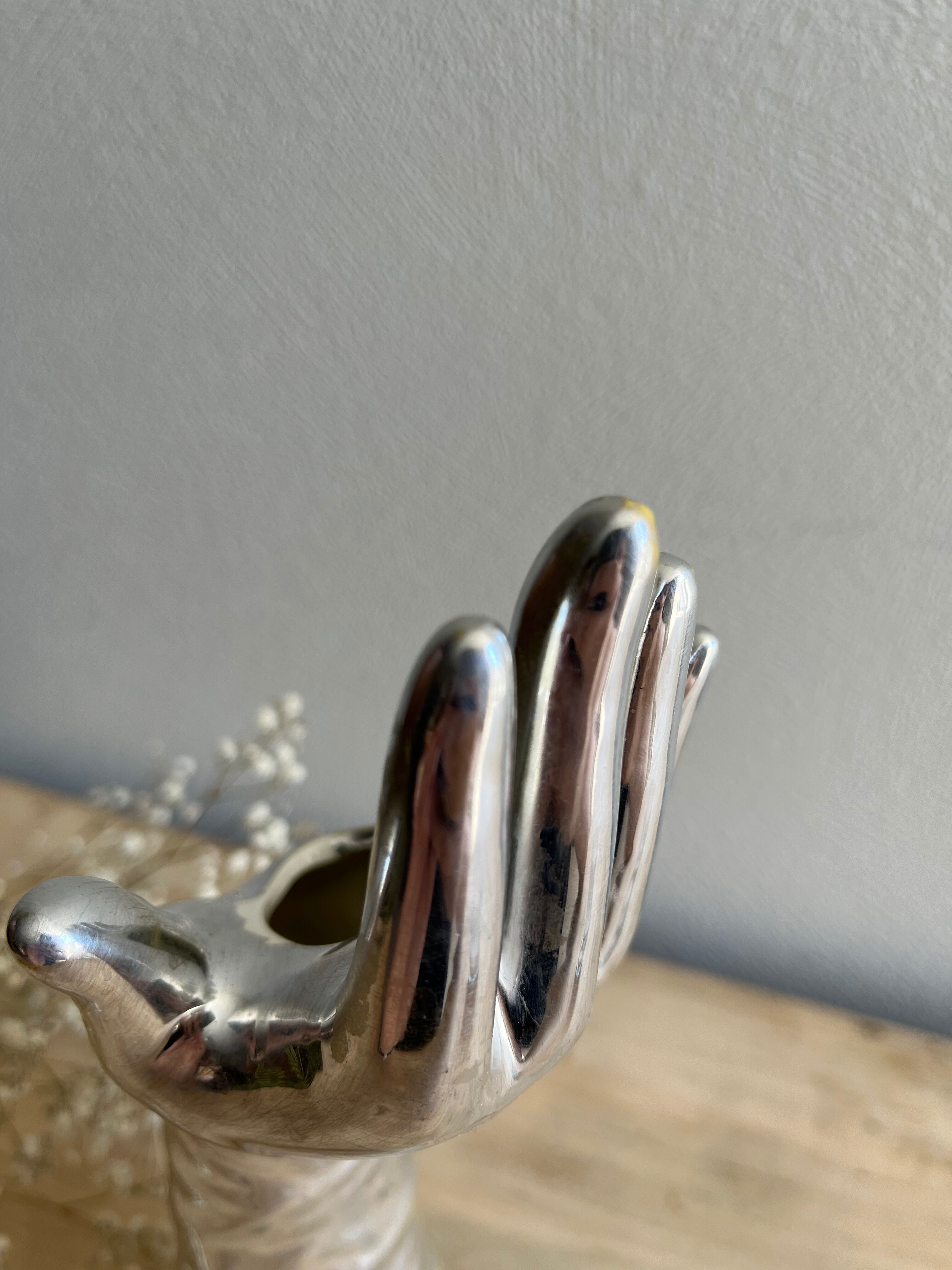 Hand ring vase vintage soliflore