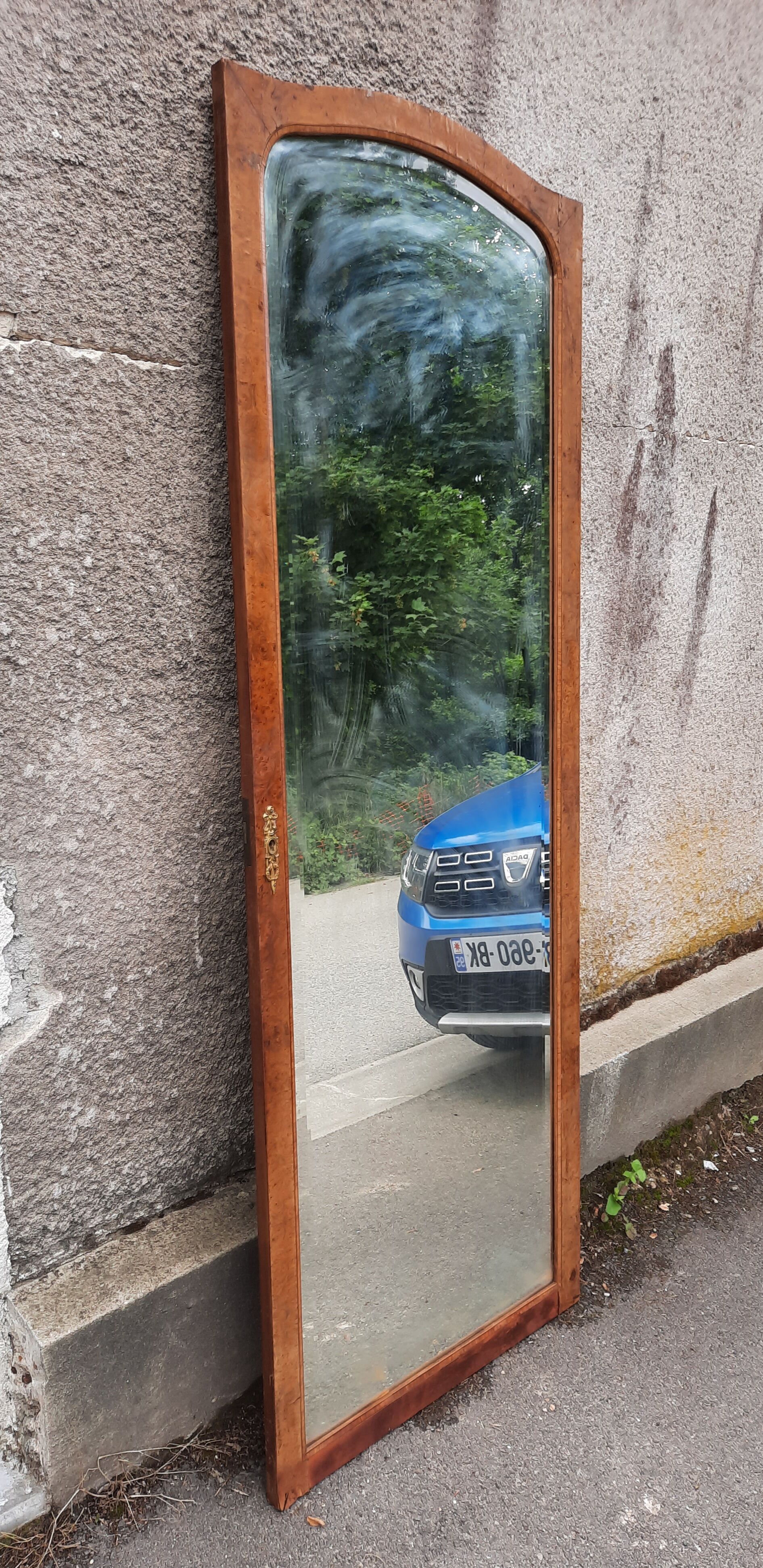 Large beveled mirror 74x195cm