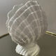 Vintage ceramic shell vase Italy