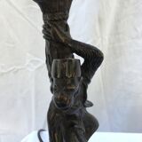 Colonial spirit bronze monkey bedside lamps