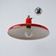 Vintage Red Meblo Manta Pendant Lamp