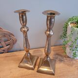 La Redoute x Selency pair of brass candle holders 27