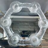 1970s Swedish Pukeberg Glass Candle Holder