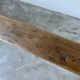 Small solid walnut farm bench, 1950s