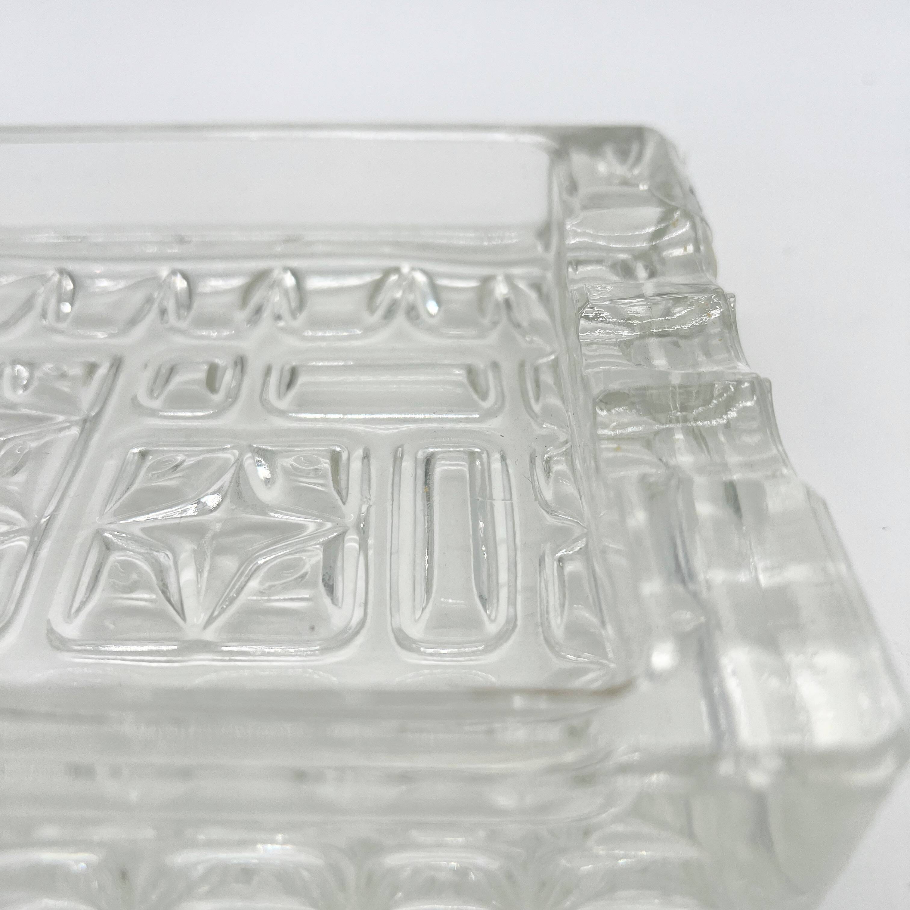 Glass ashtray by Vladislav Urban, 1960
