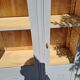 Art Deco 3-door glass bookcase