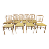 Set of 12 80s bistro chairs