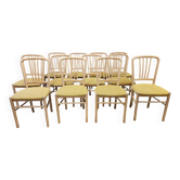 Set of 12 80s bistro chairs