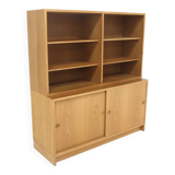 Scandinavian oak library "Öresund", Børge Mogensen, Sweden, 1960