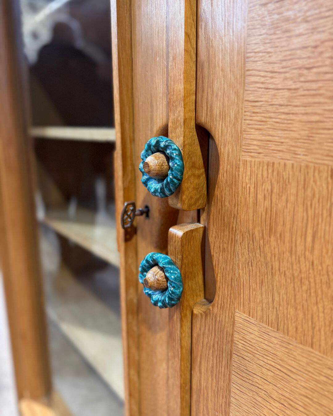 Oak display cabinet – Guillerme & Chambron