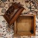 Vintage wooden box tea box 19th century Asia Indochina China