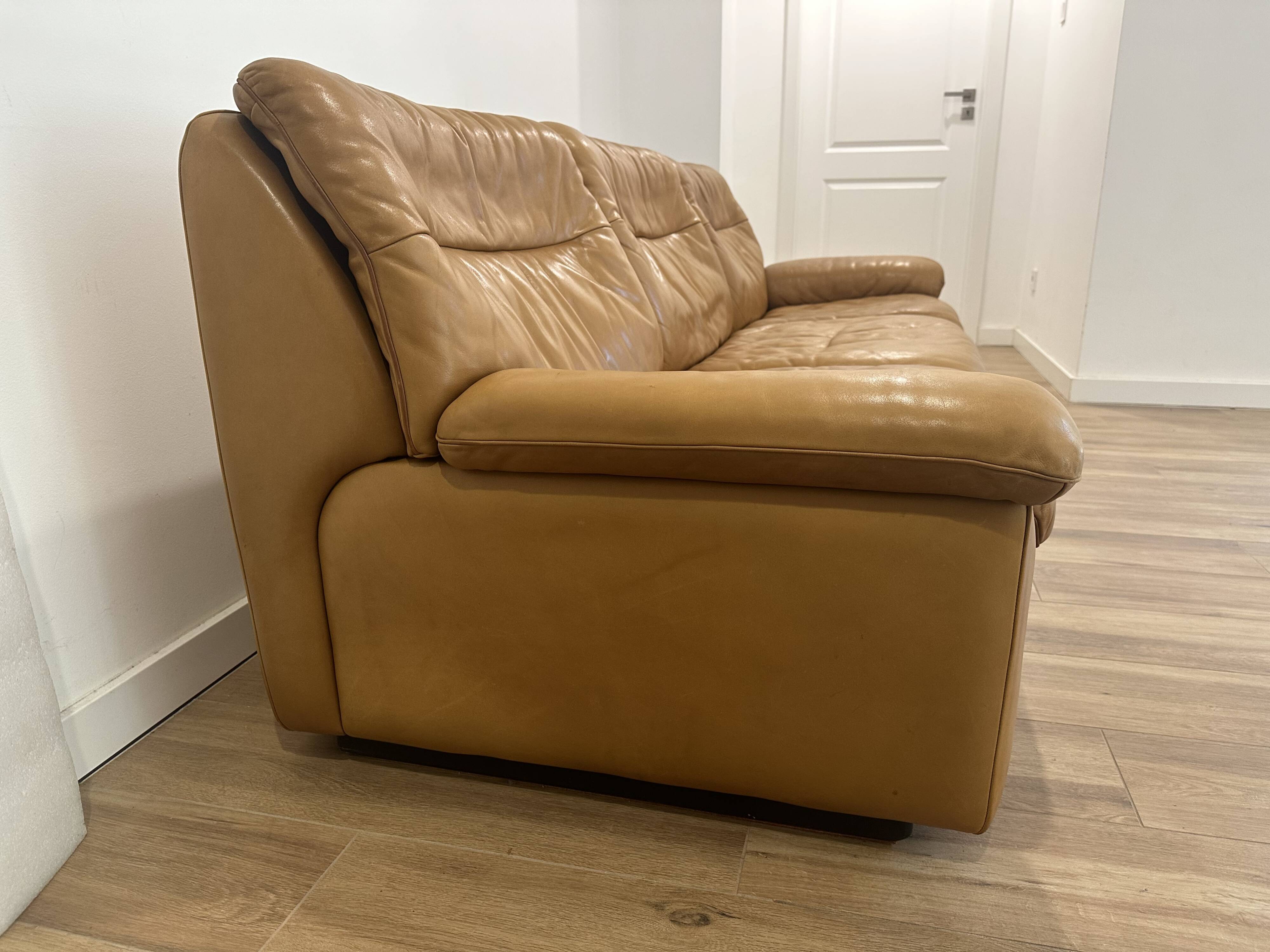 De Sede Leather Sofa Switzerland 1980s