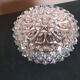 Round molded glass ceiling light