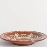 Brown & Cream White Stoneware Bowl by Andersson & Johansson, Höganäs, 1920s