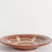 Brown & Cream White Stoneware Bowl by Andersson & Johansson, Höganäs, 1920s