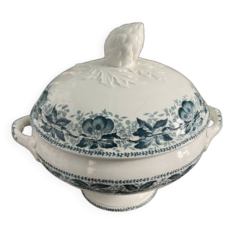 Badonviller half-porcelain soup tureen