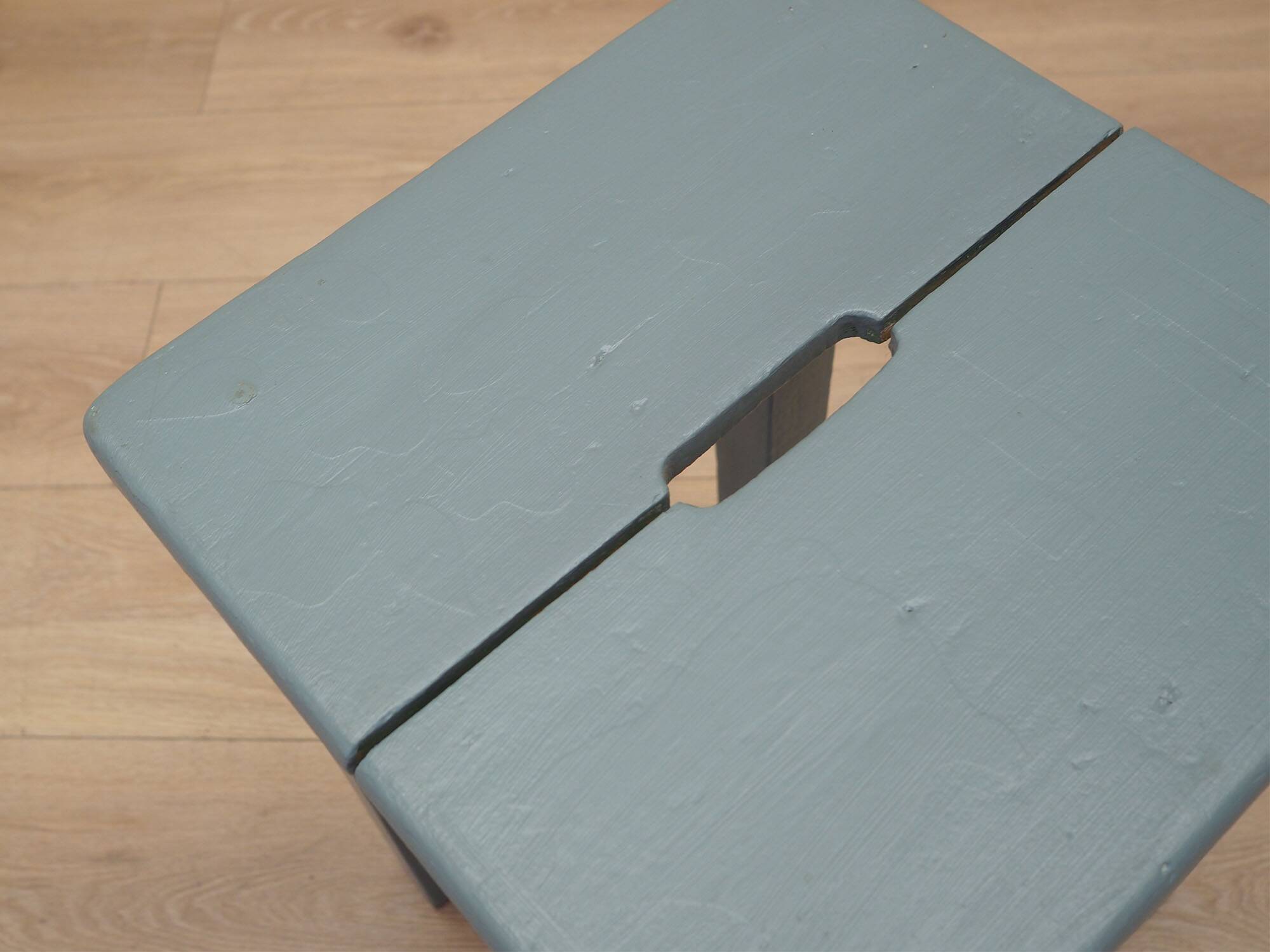 Pine stool, Danish design, 1950s, manufacture: Denmark