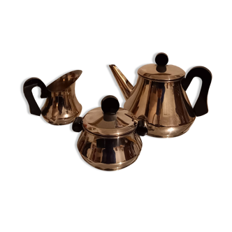 Art Deco coffee or teapot set, milk jug, sugar bowl