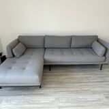 Gray corner sofa