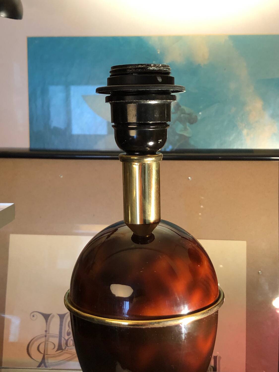 Beautiful brass lamp base