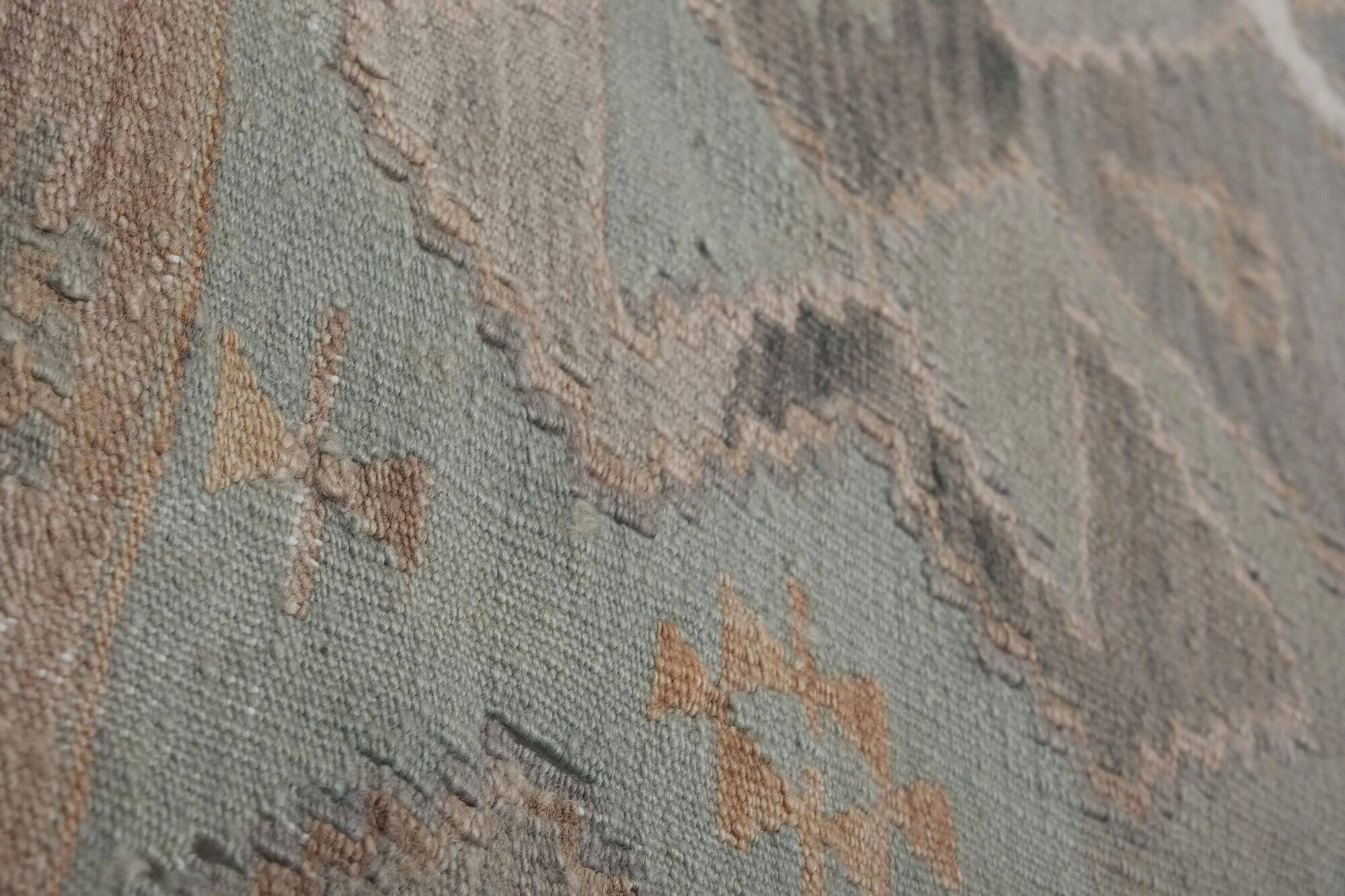 Vintage Turkish hallway rug 123x367 cm