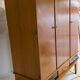 Vintage wardrobe with compass feet from the 60s