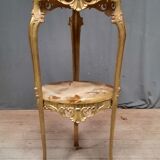 Selette metal and onyx